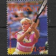022) St. Vincent -Bequia 1988 Tennis Mi. Nr. 266 postfrisch
