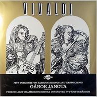 Vivaldi: Five Concerti for Basson, Strings and Harpsichord LP Gábor Janota