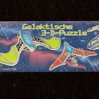 Ü - Ei Beipackzettel Galaktische 3 D - Puzzle 610 783 rot