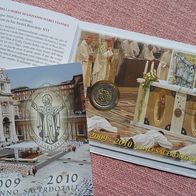 Vatikan 2010 2 Euro Sondermünze * Priesterjahr im Numisbrief