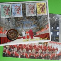Vatikan 2013 2 Euro Sondermünze * Sede Vacante als Numisbrief
