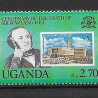 023) Uganda 1979 Sir Rowland Hill Mi. Nr. 256 postfrisch