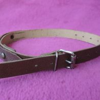 NEU Original DDR NVA Rödelriemen Leder / Kunstleder braun 56cm Packriemen Riemen