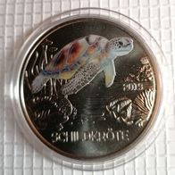 3 Euro 2019 Österreich Tiertaler Schildkröte handgehoben + Folder!