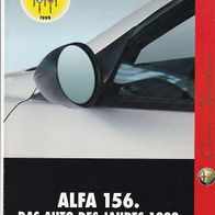 Alfa Romeo 156 ( Österreich ) ca1998 , 8 Seiten