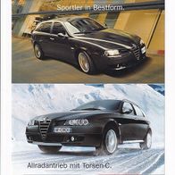 Alfa Romeo 156 Imola & Crosswagen Q4 ( Österreich ) 2004/11 , 4 Seiten