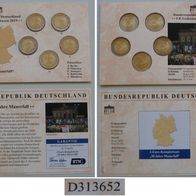 2019-Germany-5x2 Euro-Collector´s Coin Set Blister-Fall of the Berlin Wall-BU