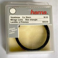 Hama M49 5x Stern Prisma , Mirage Lens Star triangle Lentille ? Prismes 88549