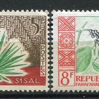 OA0061 Madagaskar, gestempelt o , Michel 450 + 452. 0,60 M€, (2017)