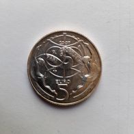 San Marino 5 Euro Silbermünze 2007 aus Kursmünzensatz 925/1000 Silber 18 Gramm