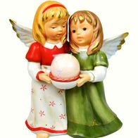 Goebel Erster 1. Advent Engel mit Kugelkerze Kerze Rot-Grün 20 cm Zertifikat 2008 NEU