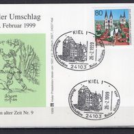 BRD / Bund 1999 Ausstellungspostkarte 25. Kieler Umschlag mit MiNr. 1846 Sonderstempe