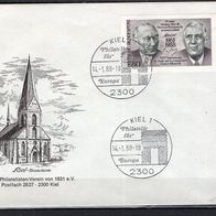 BRD / Bund 1988 Sonderbeleg Philatelie für Europa mit MiNr. 1351 Sonderstempel Kiel