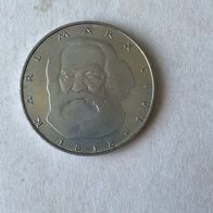5 Deutsche Mark Gedenkmünze "Karl Marx 1818 - 1883" 1983 Prägeort J - bankfrisch