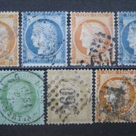 Frankreich Lot Ceres 1870-1872 Gestempelt (W23a)