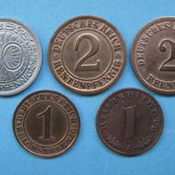 Dt. Reich Münzlot KR, R. Dr.R.1915-1939 (W64a)