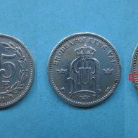 Schweden 25 Öre 1881 Oskar II Silber mit Prägefehler.! (W66)