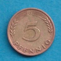 5 Pfennig 1968 G S
