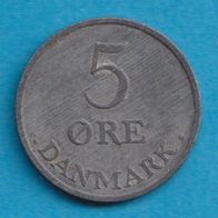 Dänemark 5 Öre 1957 Zink