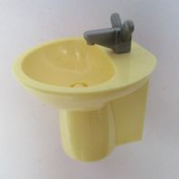 Playmobil - Waschbecken - System X - Wandbefestigung möglich - cremegelb