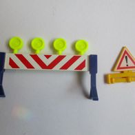Playmobil Straßensperre / Absperrung und Warndreieck