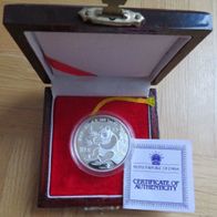 China 10 Yuan Münze Panda 1991 Proof mit BOX + COA