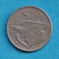 Spanien 5 Pesetas 1957 * (57)