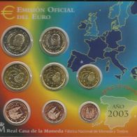 Kursmünzensatz Spanien 2003