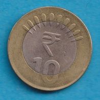 Indien 10 Rupees 2011 lesen