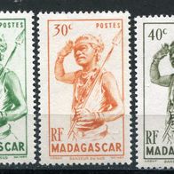 OA0025 Madagaskar, postfrisch * * , Michel 387-89. 0,90 M€, (2017)