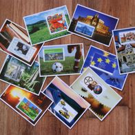 Briefmarken-Motiv Reklame Werbung/ Karte - 10 Stück (etwa um 2003) - ungelaufen