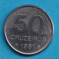 Brasilien 50 Cruzeiro 1981