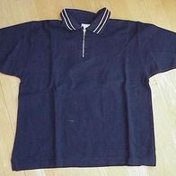 Polo Shirt mit Zipper dunkelblau Gr. 140