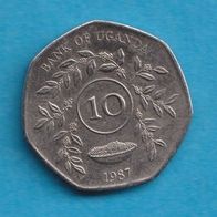 Uganda 10 Shillings 1987