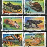 OA0124 Madagaskar, gestempelt o , Michel 1701-06. 1,80 M€, (2017)