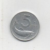 Münze Italien 5 Lire 1953