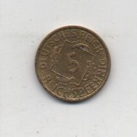 Münze. Deutsches Reich 5 Reichspfennig. 1936