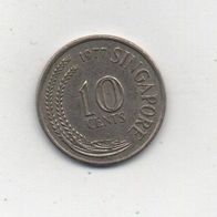 Münze Singapore 10 Cent 1977
