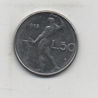 Münze Italien 50 Lire 1978