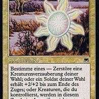 4x "Amulett der Frömmigkeit", Common aus "Aufmarsch", ungespielt