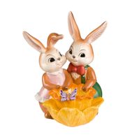 Goebel Ostern "Wärmendes Frühlingslicht" Teelichthalter mit Narzisse Hasen NEU + OVP