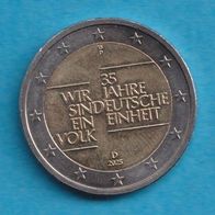Deutschland 2 Euro 2025 D Wir sind das Volk - Einheit