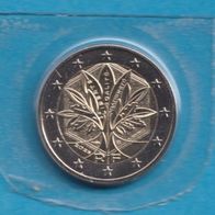 Frankreich 2 Euro 2025 Stilisierter Baum aus Kursmünzsatz RAR