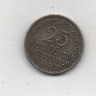 Münze Ceylon 25 Cent 1965