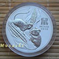 5 Oz Australien Lunar 3 2020 Maus Mouse 8 $ AUD