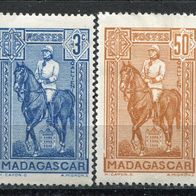 OA0148 Madagaskar, ungebraucht * , Michel 229 + 231. 0,60 M€, (2017)