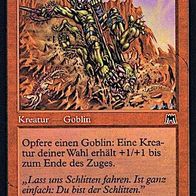 4x "Goblin-Rodler", Common aus "Aufmarsch", sehr wenig gespielt