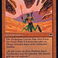 4x "Zielgenaue Lawine", Common aus "Aufmarsch", sehr wenig gespielt