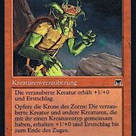 4x "Krone des Zorns", Common aus "Aufmarsch", ungespielt