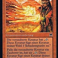 4x "Magmamagier-Macht", Common aus "Aufmarsch", ungespielt